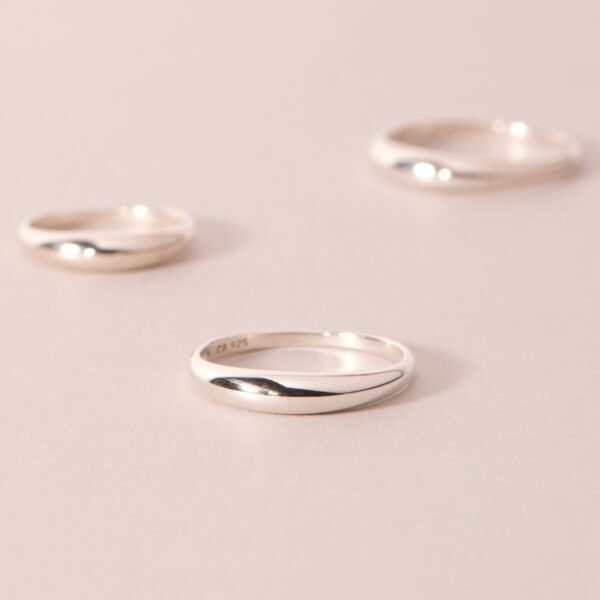 Petite Coupe Dome Ring, Silver - Image 6