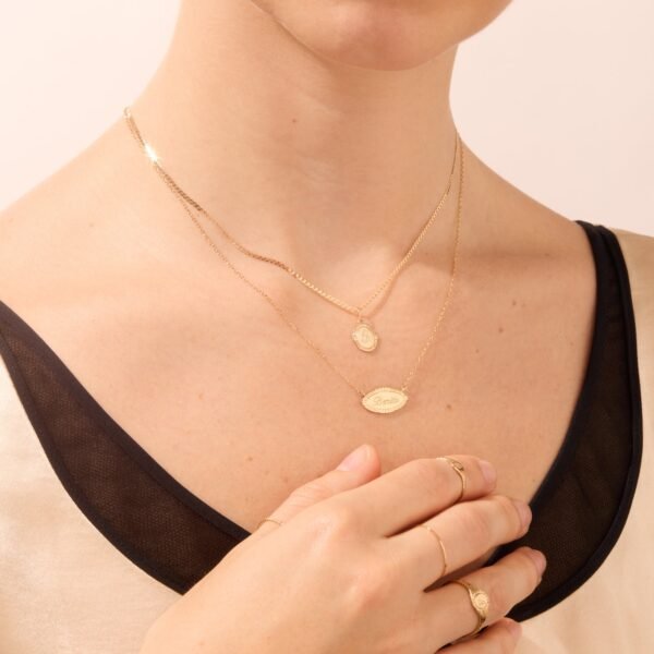 Cygnet Necklace, Yellow Gold - Image 3