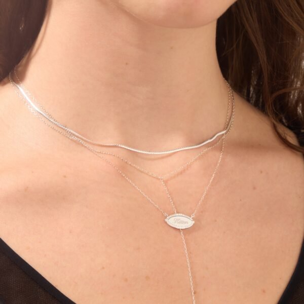 Cygnet Necklace, Silver - Image 3