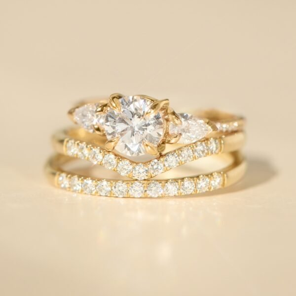 Fairy Light Supreme Demi-Pavé Diamond Curved Band - Image 7