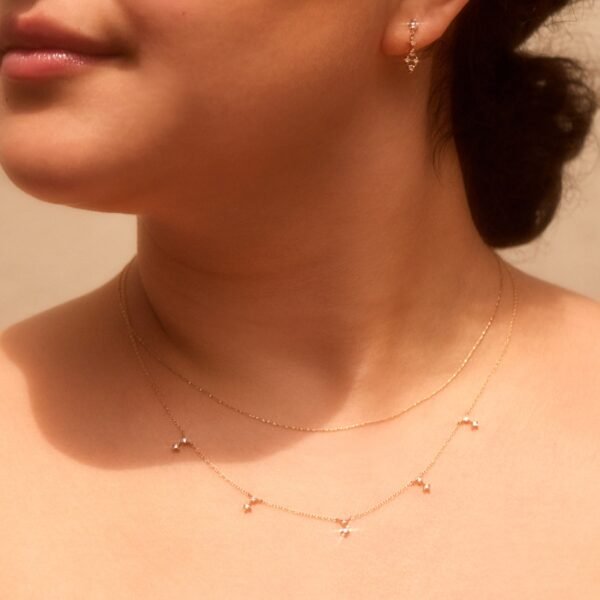 Diamond Moon Necklace - Image 3