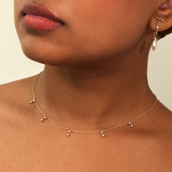 Diamond Moon Necklace - Image 2
