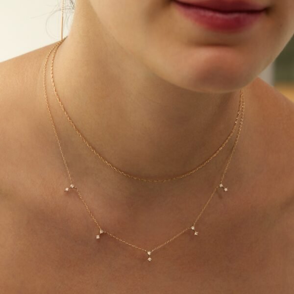 Diamond Moon Necklace - Image 4
