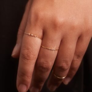 Diamond Snippet Gold Ring