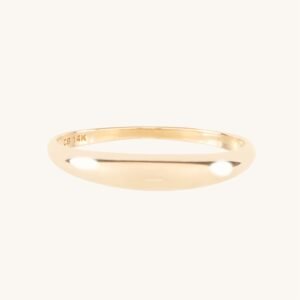 Petite Coupe Gold Dome Ring