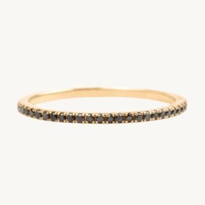 Fairy Light Eternity Black Diamond Band