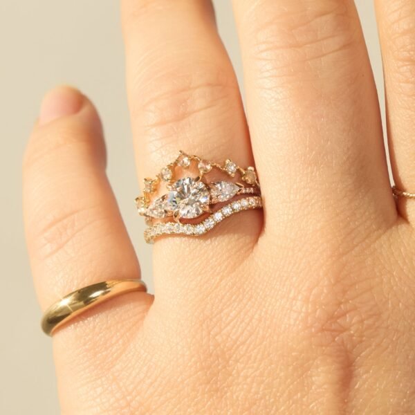 Fairy Light Supreme Eternity Diamond Curved Band - Image 3