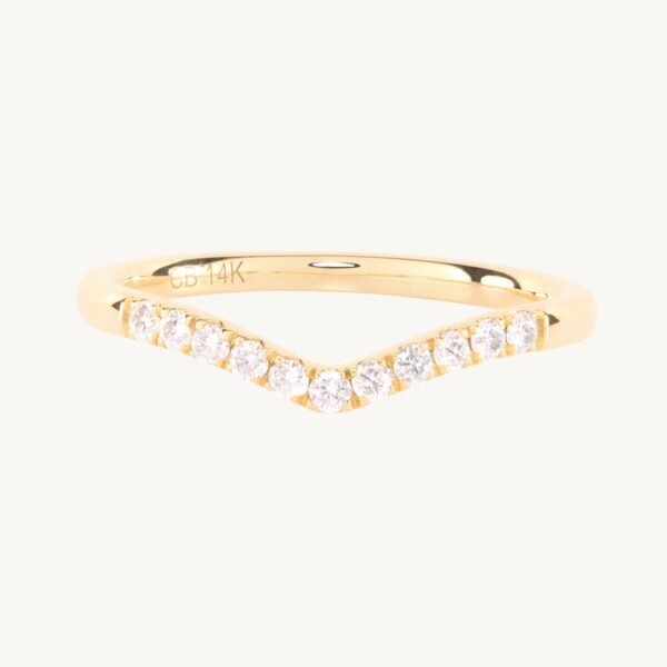 Fairy Light Supreme Demi-Pavé Diamond Curved Band