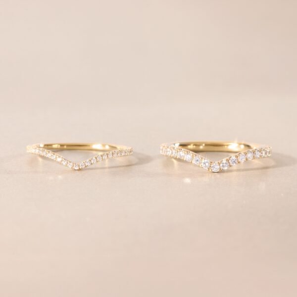 Fairy Light Eternity Diamond Curved Band - Image 6