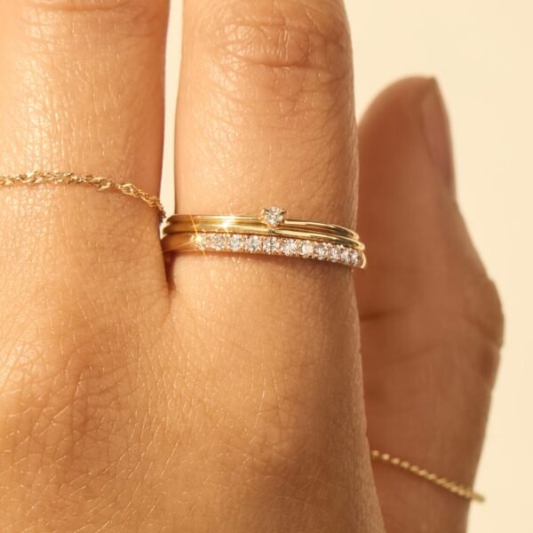 Fairy Light Supreme Demi-Pavé Diamond Band - Image 4