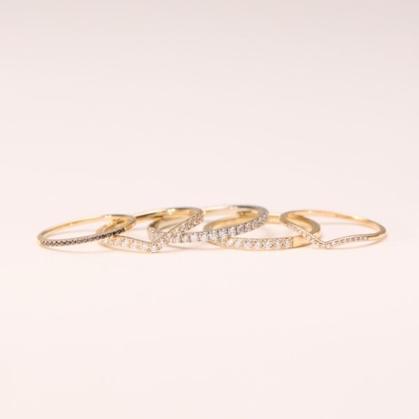 Fairy Light Supreme Eternity Diamond Curved Band - Image 10