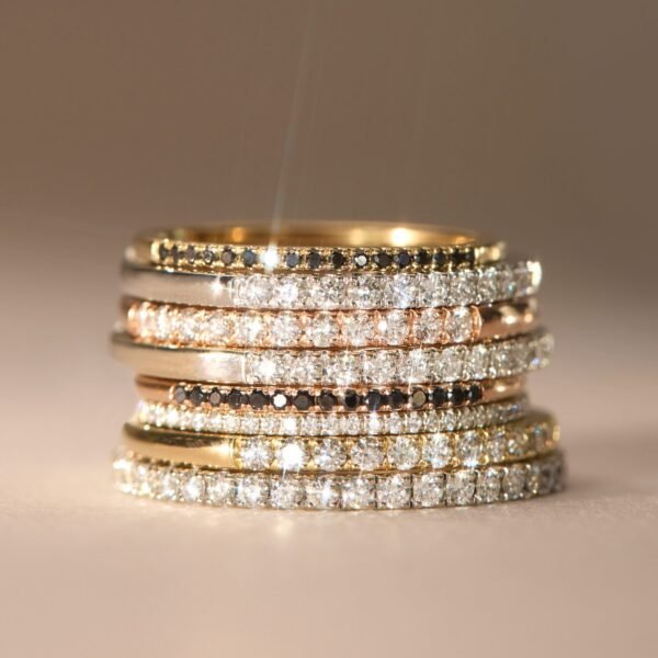 Fairy Light Supreme Demi-Pavé Diamond Band - Image 8