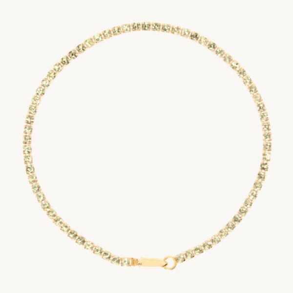 Harlequin Peridot Tennis Bracelet