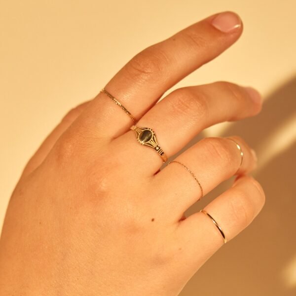 Hundred Summers Gold Chain Ring - Image 6