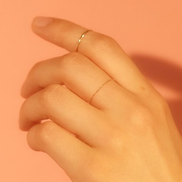 Hundred Summers Gold Chain Ring - Image 2