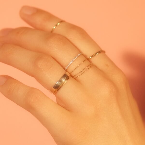 Hundred Summers Gold Chain Ring - Image 7