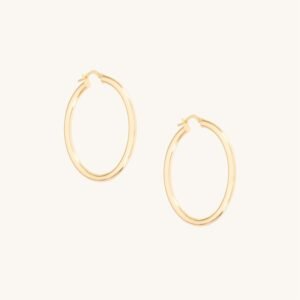 Grand Tubetti Gold Hoops (pair)