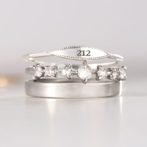 City Moon Silver Signet Ring - Image 5