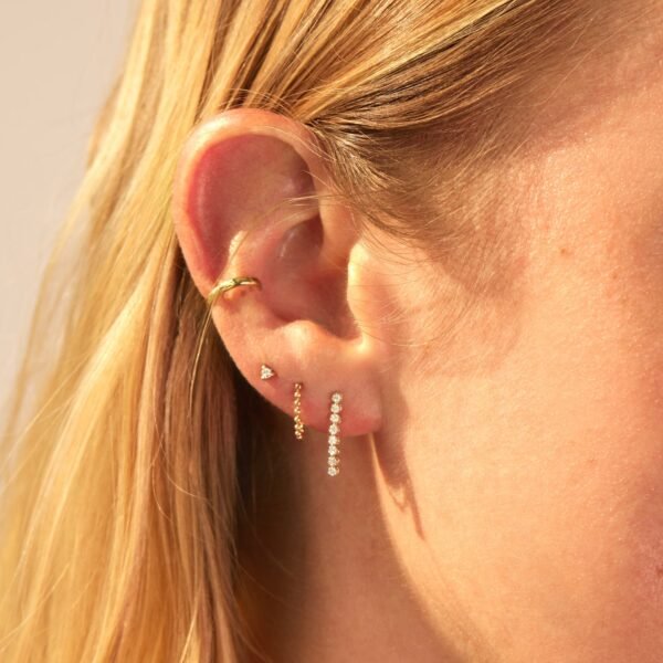 One O'Clock Tennis Earring, Petite (single) - Image 3