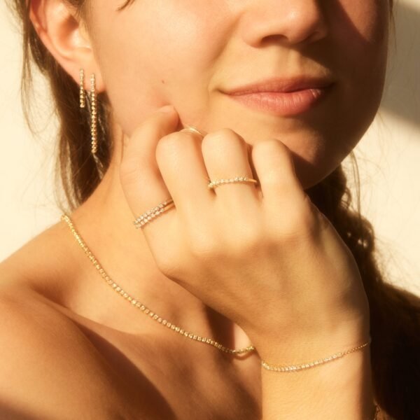 One O'Clock Tennis Earring, Petite (single) - Image 5