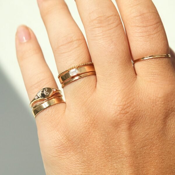Dollhouse Diamond Signet Ring - Image 5