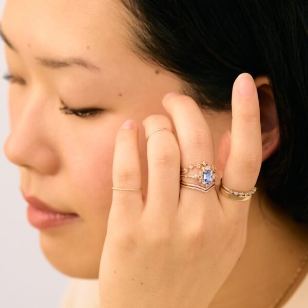 Night at the Ballet Sapphire Ring - Image 4