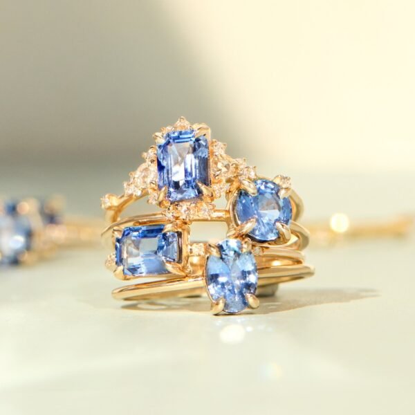 Night at the Ballet Sapphire Ring - Image 8