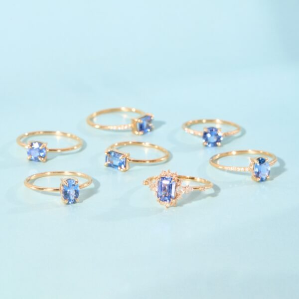 Night at the Ballet Sapphire Ring - Image 9