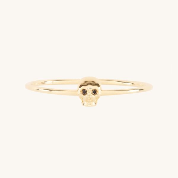 Together Forever Skull Ring, Black Diamond