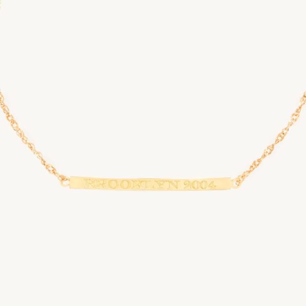 Sweet Nothing Gold Signet ID Bracelet