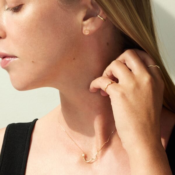 Sylvie Gold Snake Stacking Ring - Image 8