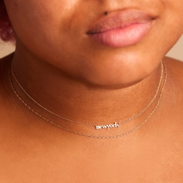 Tiniest Gold Name Necklace - Image 2
