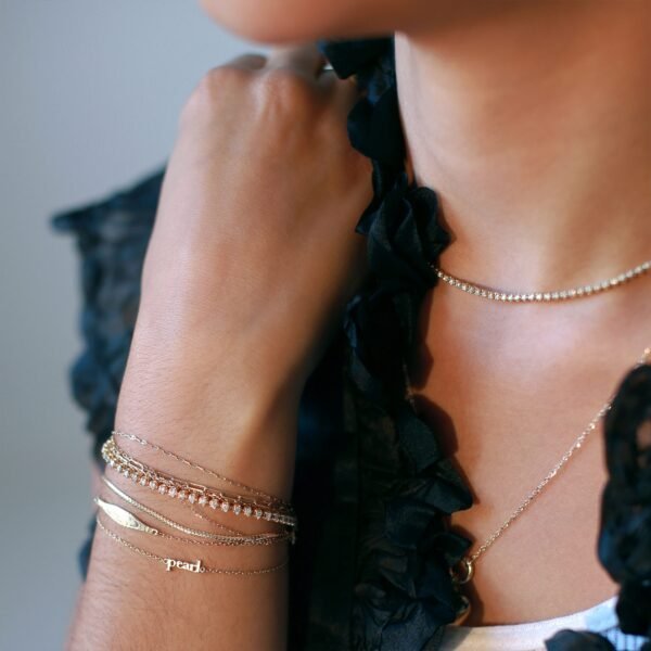 Tiniest Gold Name Bracelet - Image 4
