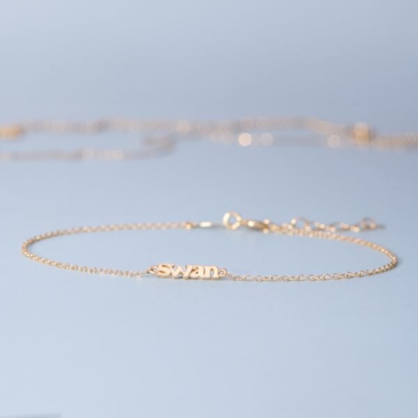 Tiniest Gold Name Bracelet - Image 6