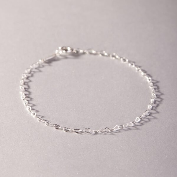 Tiny Hearts Bracelet, Silver - Image 8