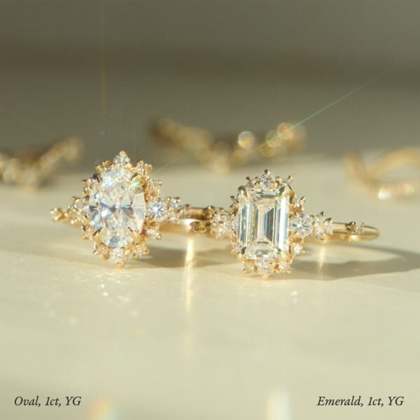 Night at the Ballet Diamond Ring, Emerald Cut - Image 14