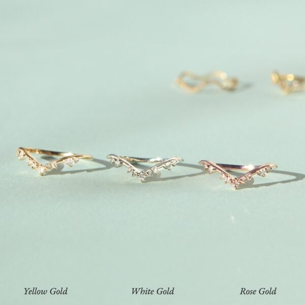 Night at the Ballet Curved Diamond Band - Image 9