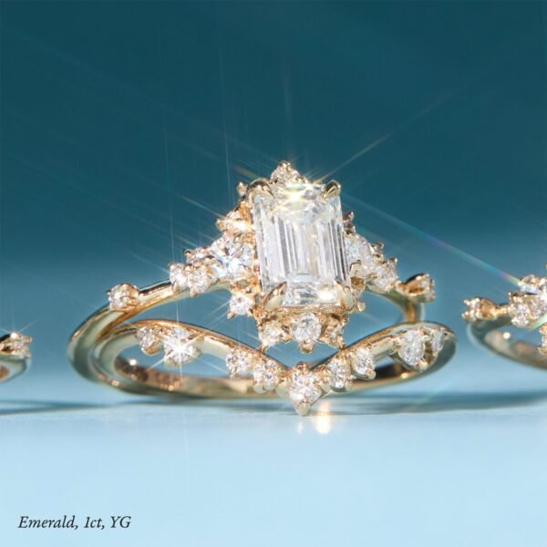 Night at the Ballet Lab-Grown Diamond Ring, Emerald Cut - Image 7