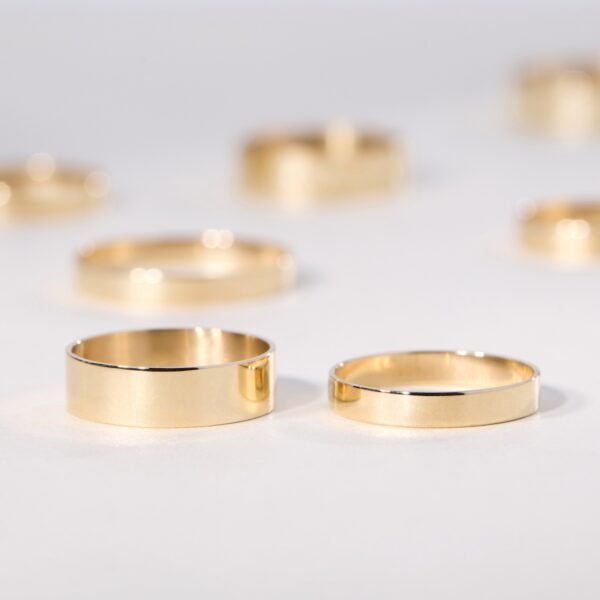 Stackable Engravable Gold Tomboy Ring - Image 12
