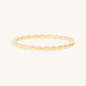 Grand Twisted Stacker Ring