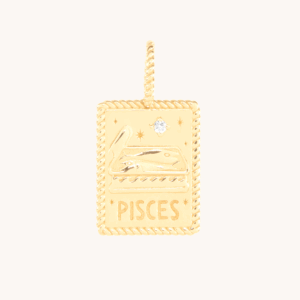 Twelve Stars Zodiac Charm, Gold & Diamond