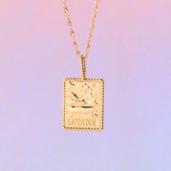 Twelve Stars Zodiac Charm, Gold & Diamond - Image 6