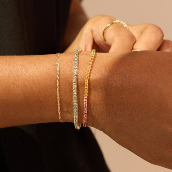 Harlequin Rainbow Tennis Bracelet - Image 4