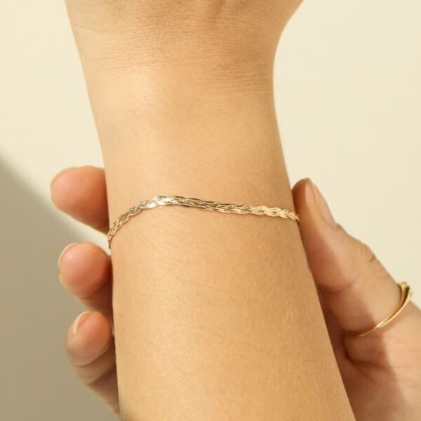 Entwined Braided Chain Bracelet - Image 4