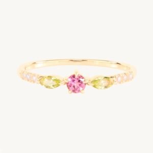 Tourmaline Rosette Ring