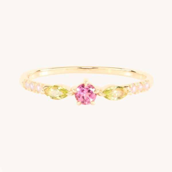 Tourmaline Rosette Ring