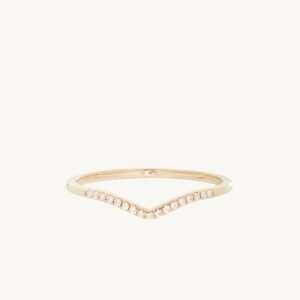 Fairy Light Demi-Pavé Diamond Curved Band