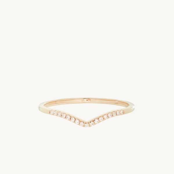 Fairy Light Demi-Pavé Diamond Curved Band
