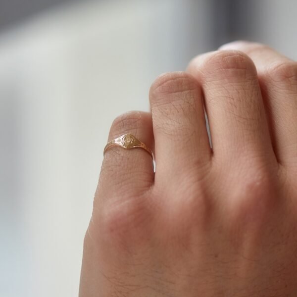 Baby Cygnet Gold Ring - Image 2