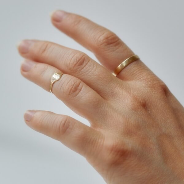 Baby Cygnet Gold Ring - Image 3
